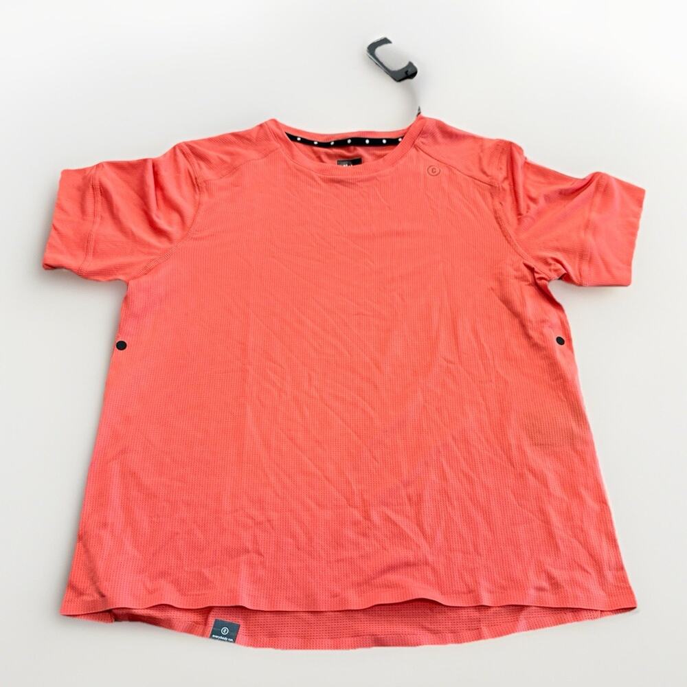 Ciele Athletics Mens Coral Salmon Tana Short Sleeve Running Shirt Size S NWT $89